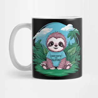 "Charming Guardian: Sloth's Plea for the Planet" Mug